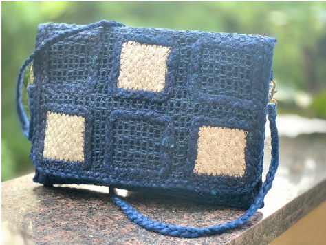 Jute Squares Crossbody