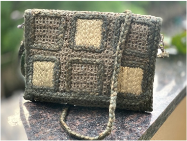 Jute Squares Crossbody