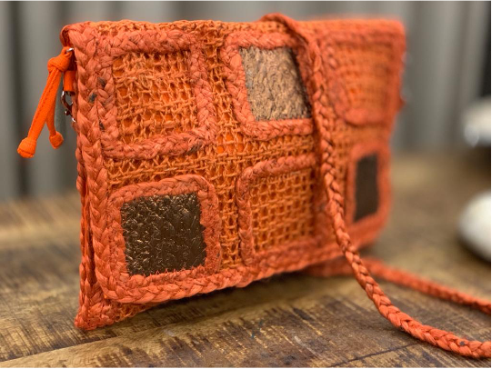 Jute Squares Crossbody