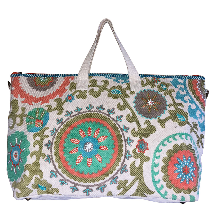 Cotton Mandala Traveler Tote