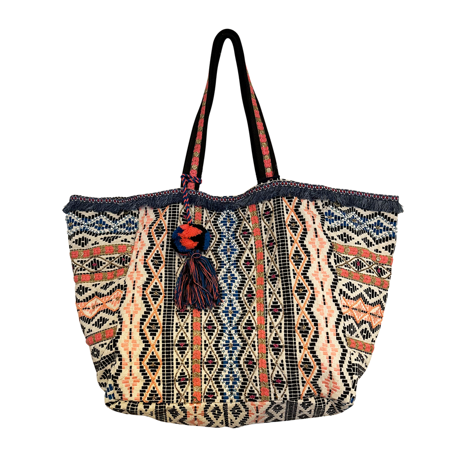 Diamond Stripes Tote