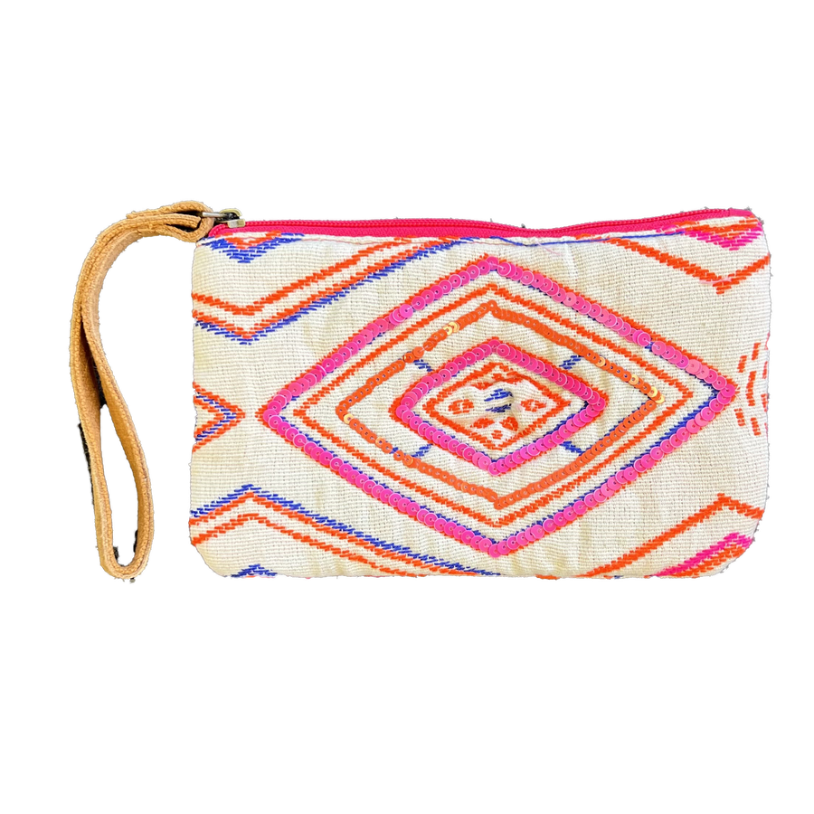 Diamonds With Sequins Wristlet