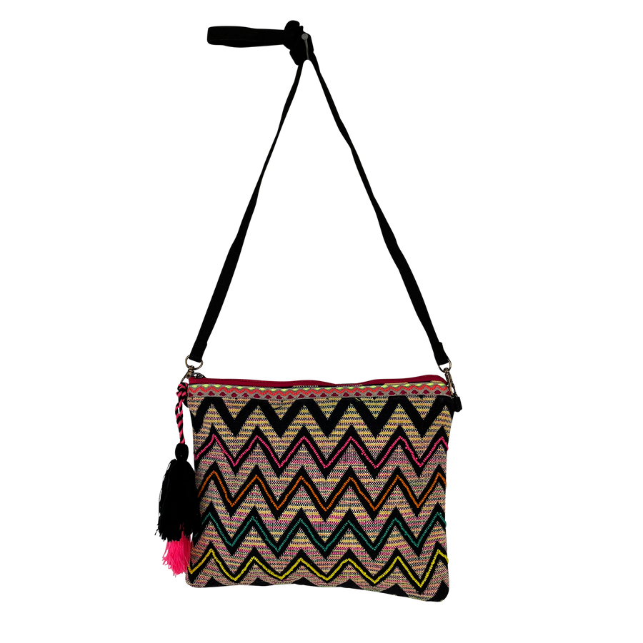 Zig Zag Rainbow Crossbody