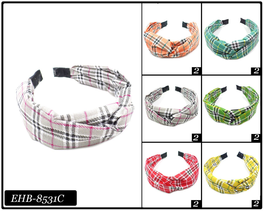 Plaid Knot Headband