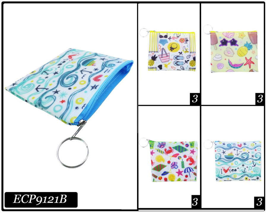 Beach Vinyl Coin Purse