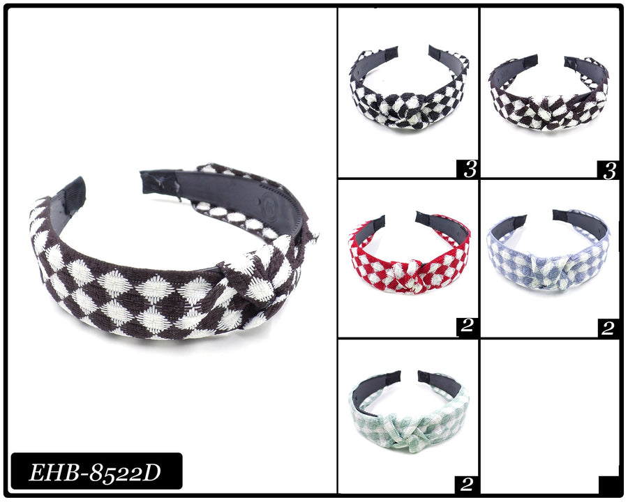 Checkered Knot Headband