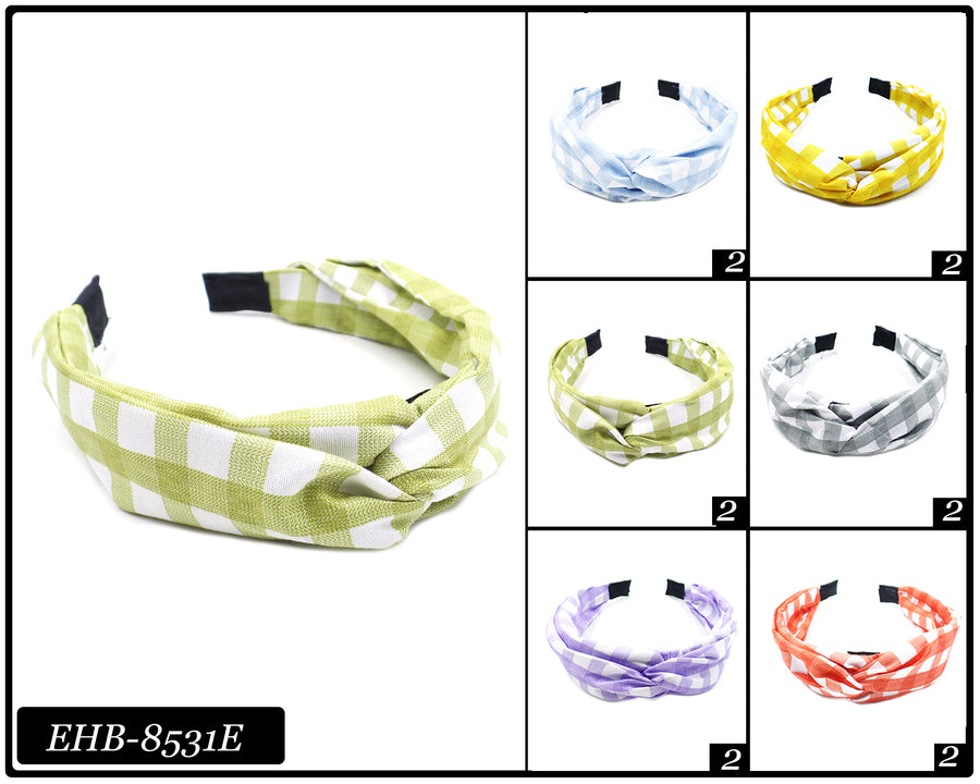 Summer Colors, Checkerd Knot Headband