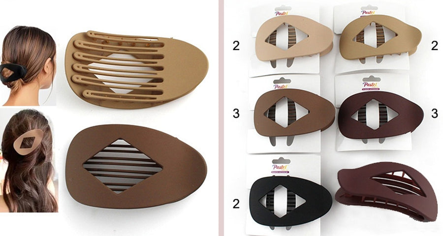Neutrals hair Clip Oval