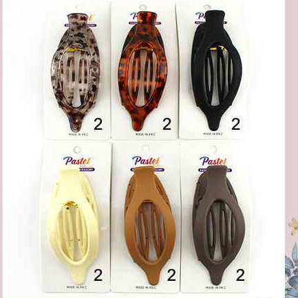 Oval Claw Clip Neutral Colors