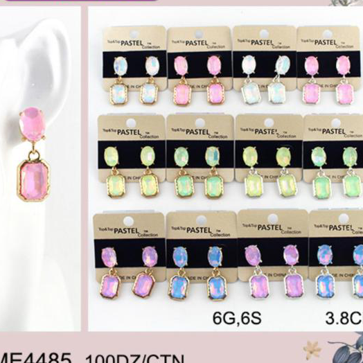 Pastel Gem Earrings