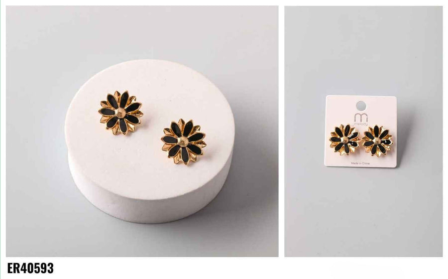 Enamel Alt Daisy Earrings