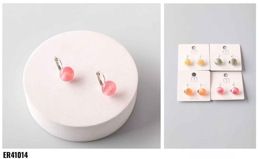 Marble Leveerback Earring