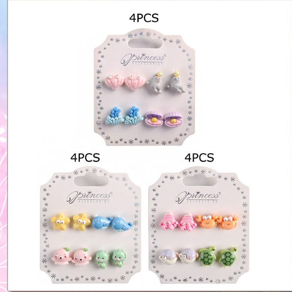 Whimsical Sealife Stud Earrings