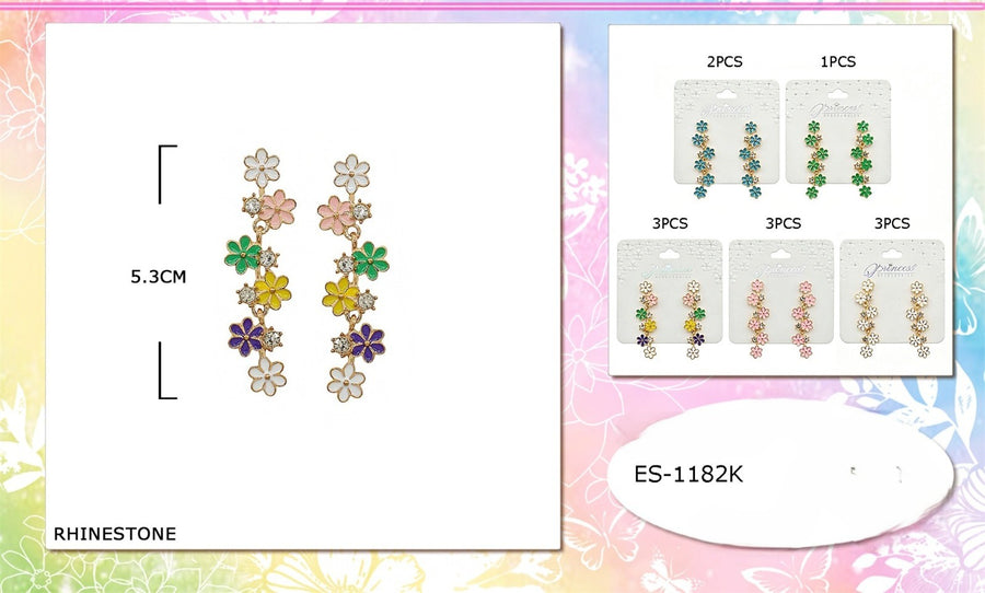 Floral Droop Earrings