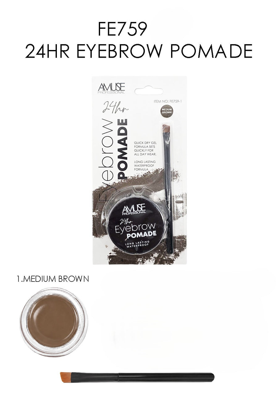 24 HR Eyebrow Pomade (Medium Brown)