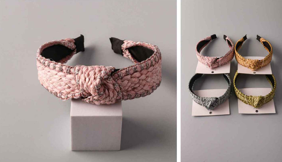 Jute Weave Headband, 4 colors