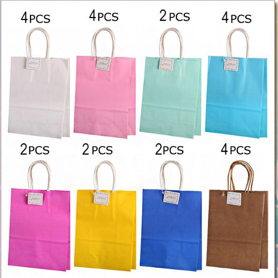 Gift Bag Sets, 24 pieces assorted colors