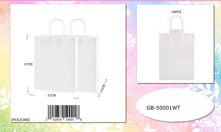 Solid White Gift Bags