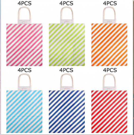Colorful Stripes Gift Bags