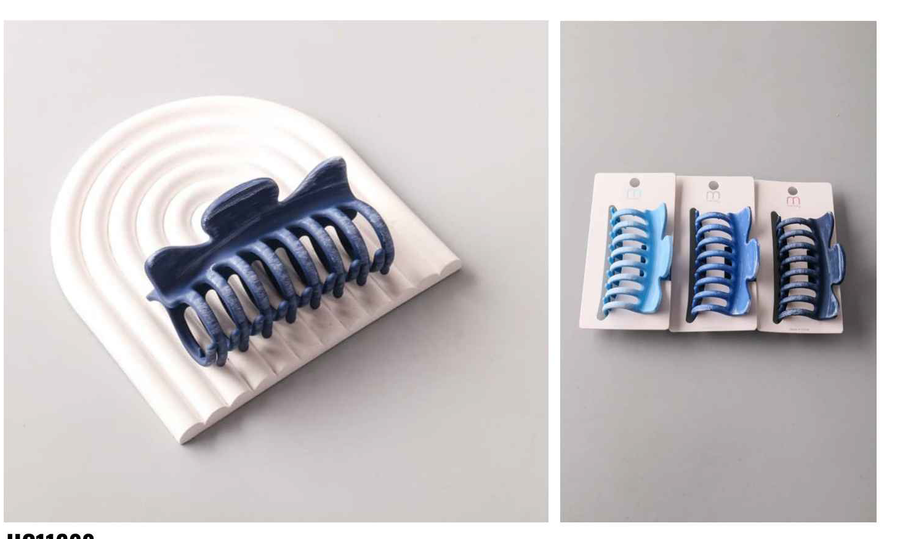 Distressed Shades of Blue Hair Clips