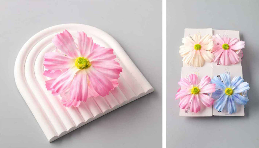 Large Flowers on Claw Clips