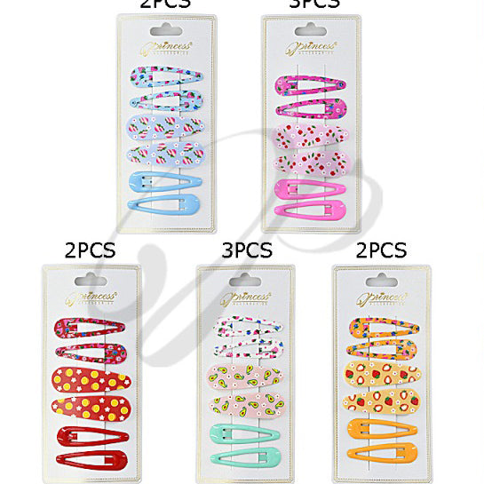 Hair Clips Floral and Fruit