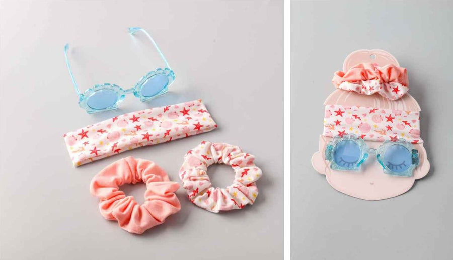 Ocean Mix Hair Sunglasses Set