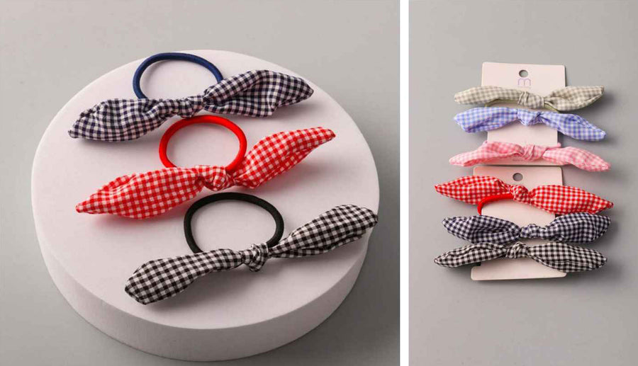 Gingham Bow Hairbands