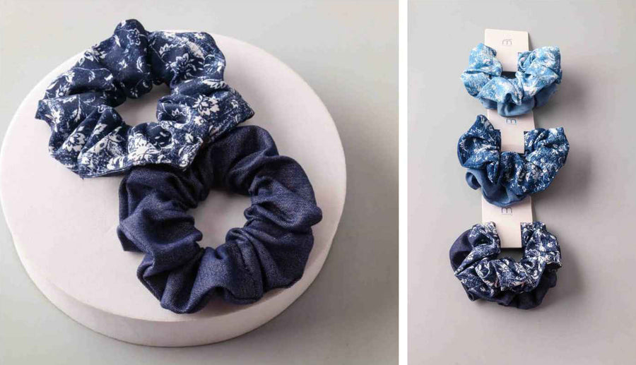 Scrunchie Denim 2 per card