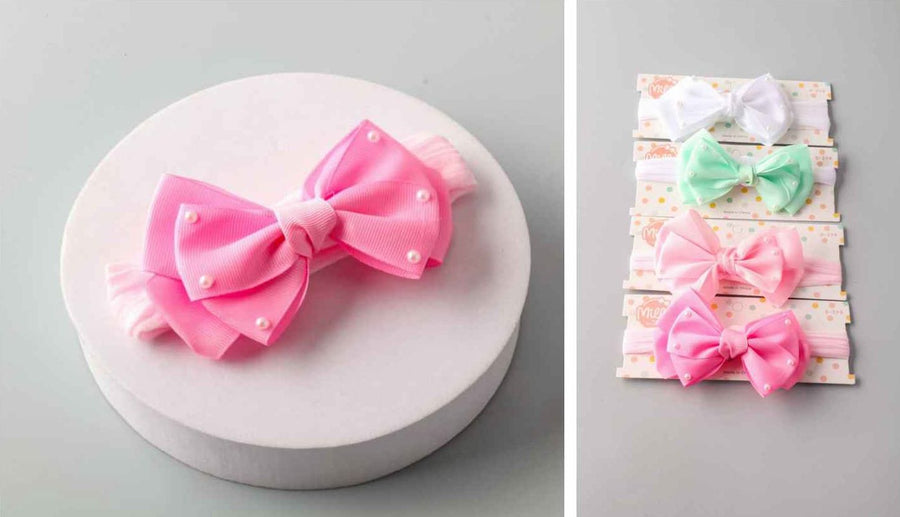 Pearl Bows Headwrap, 4 colors