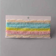 Rainbow Crochet Tied Headwrap
