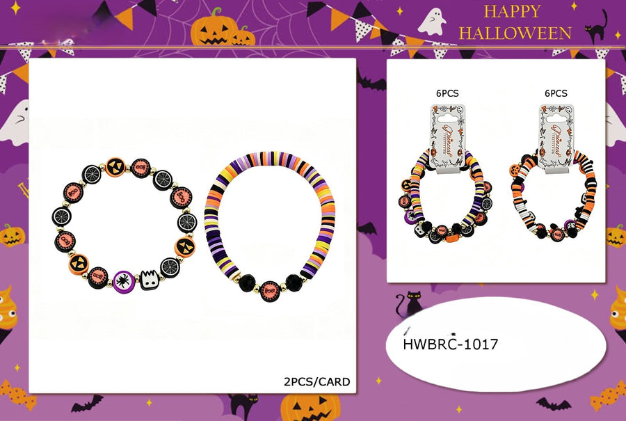 Halloween Bead Bracelet 2pc set
