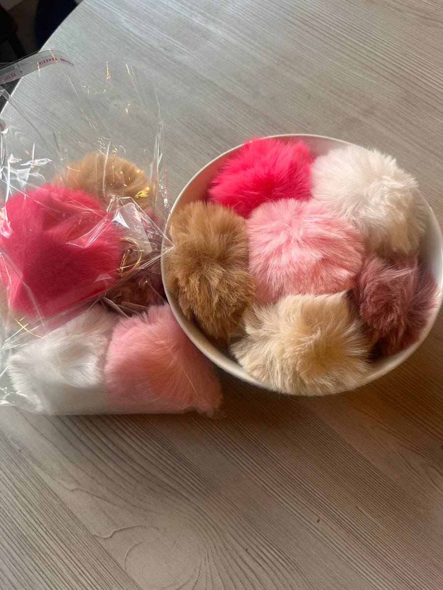 Puff Ball Pom Key Chain
