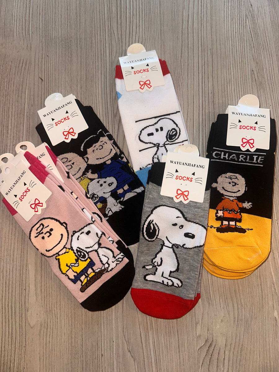 Charlie Brown Kids Socks, Set of 12