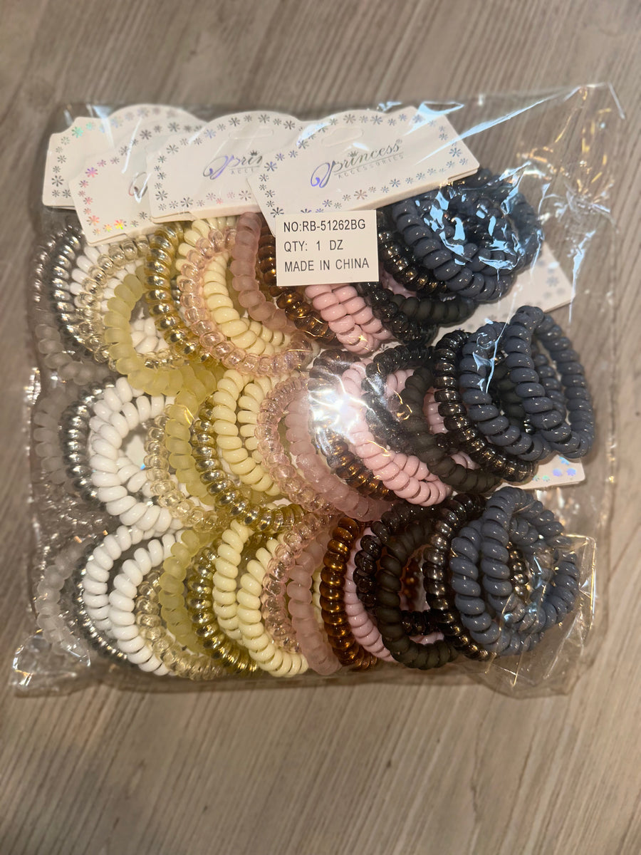 Coil Rubberband Hair Ties