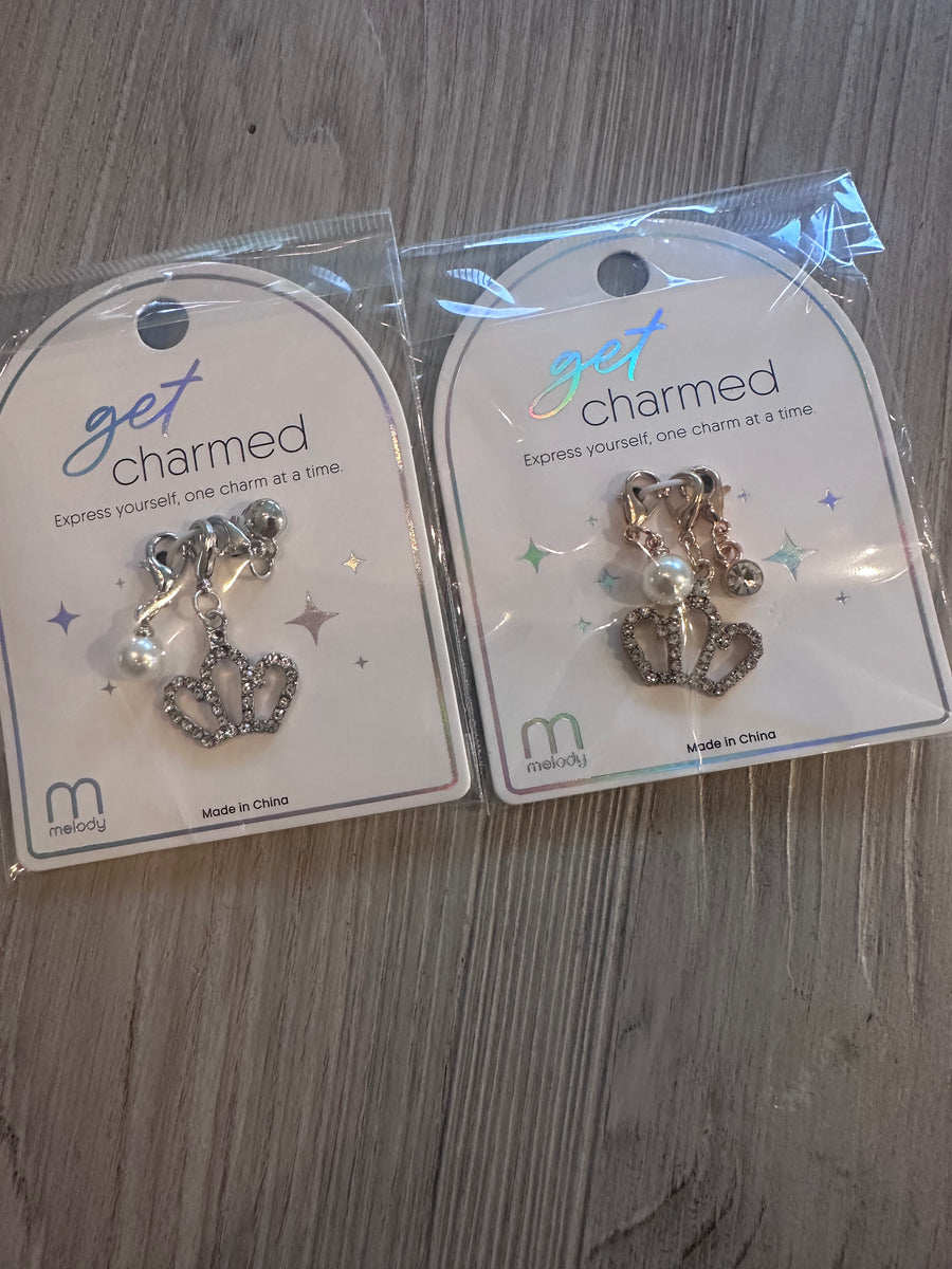 Charms - Gold and Silver Bling Crowns