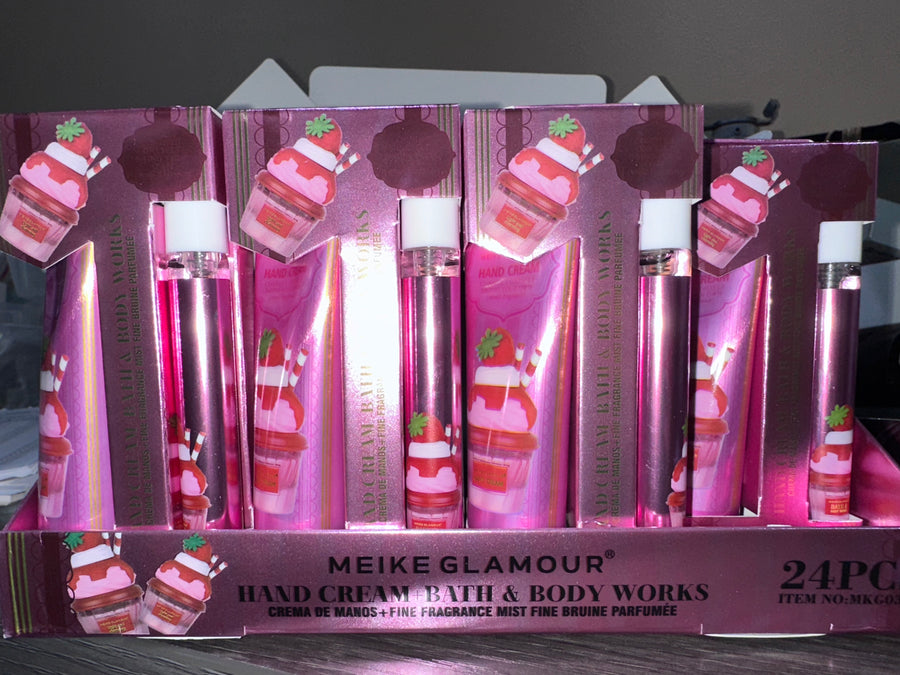 Glamour Hand Cream and Perfume Box set