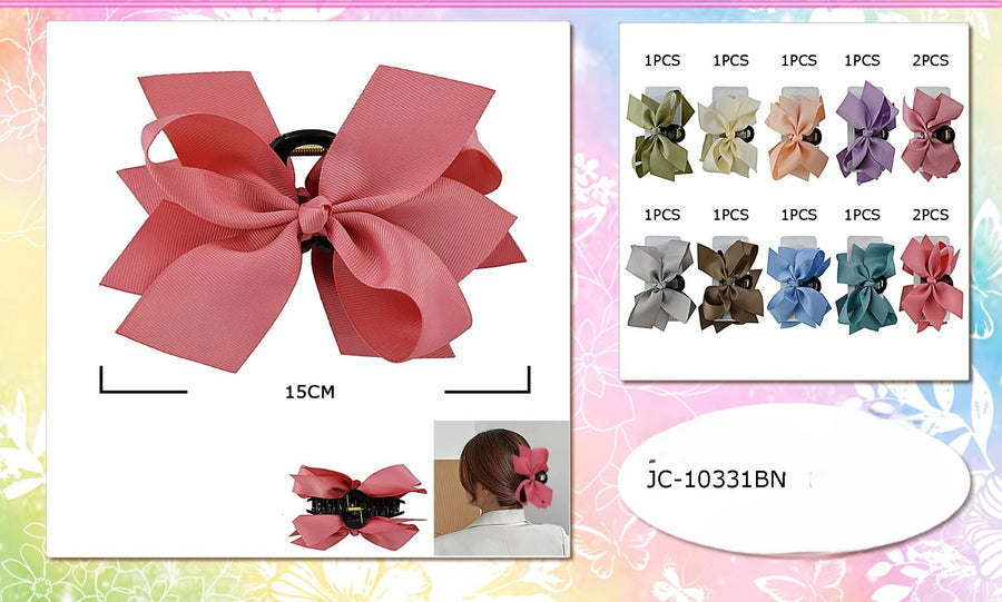 Pastel Bow Claw Clip