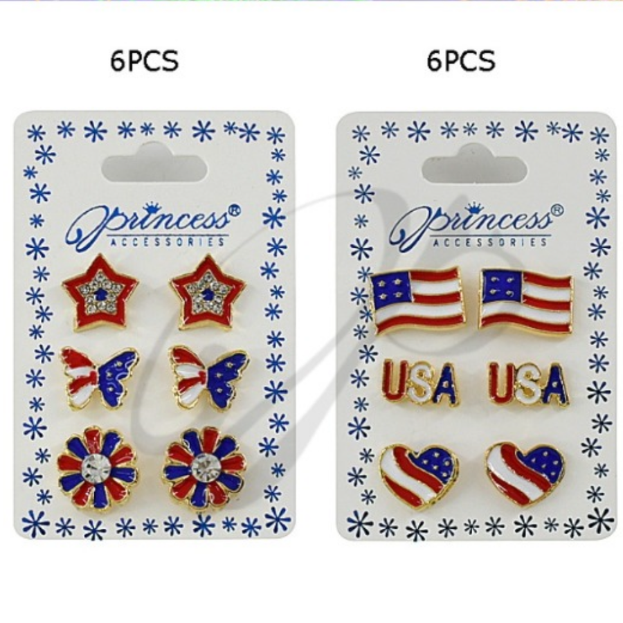 Stud Earrings - 4th of July Sets