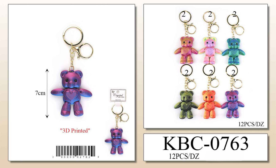 3D Printed Bear Keychain
