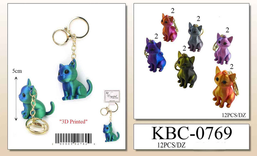 3D Printed Cat Keychain