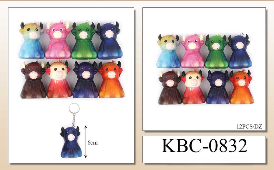 Cow Squish Keychain