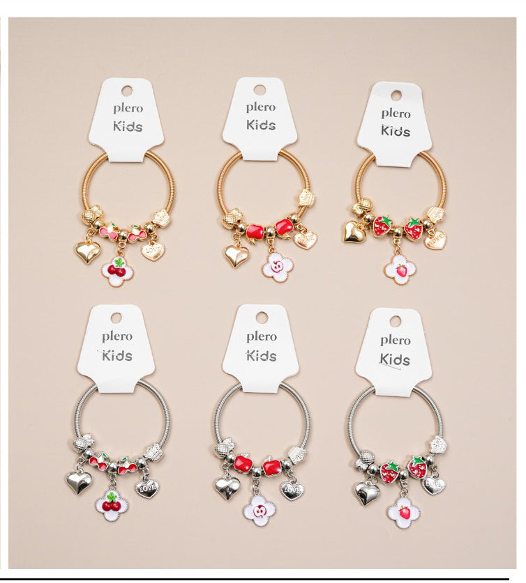 Kids Fruit Charm Braclets