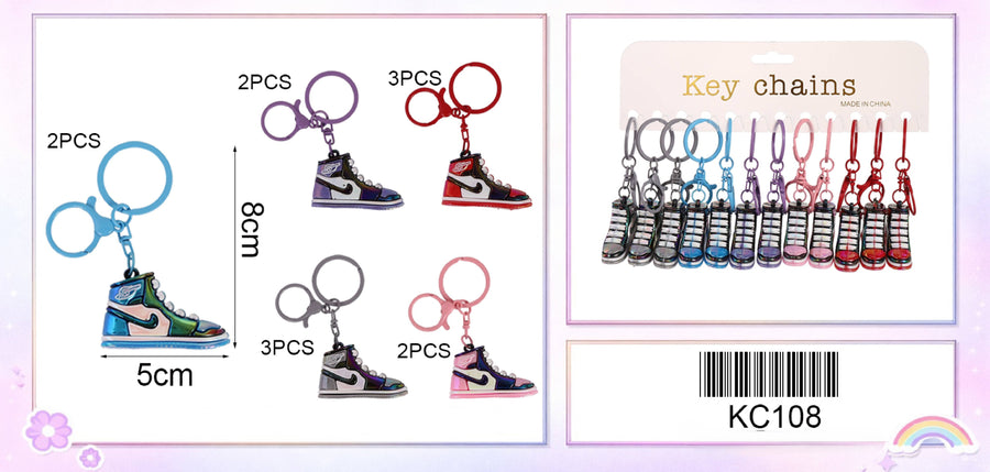 High Top Sneakers Keychain