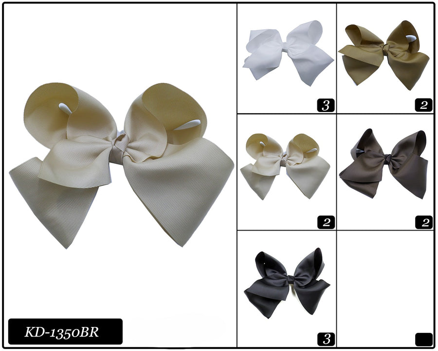 Jumbo Hair Bow Natural Colors