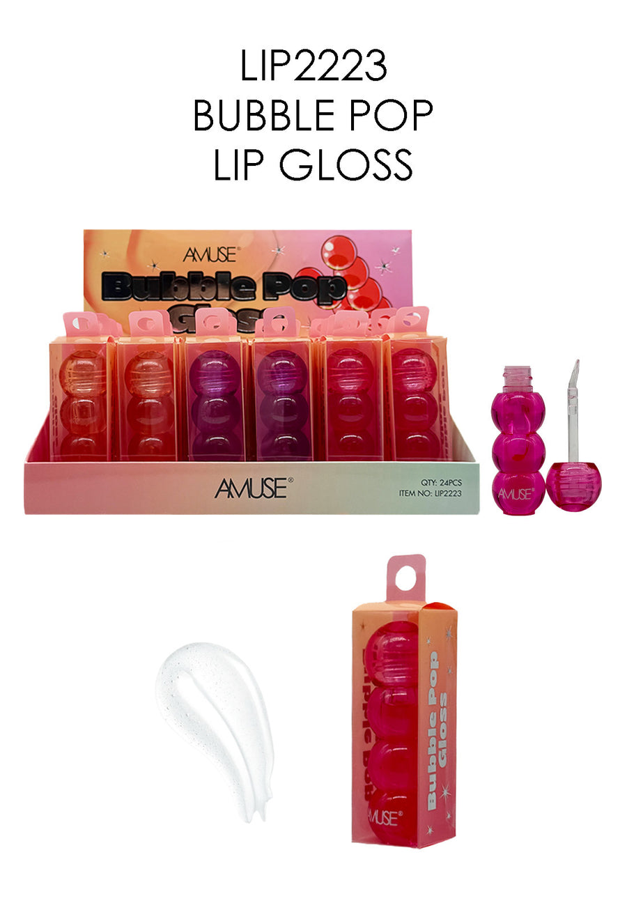 Amuse Bubble Pop Lip Gloss, Set of 6