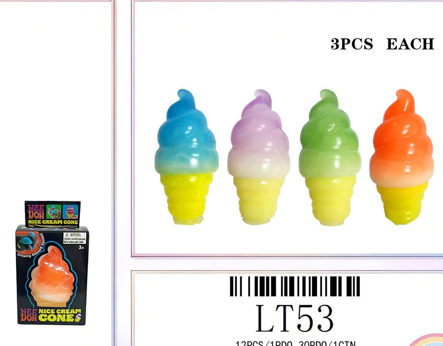 Nee Doh Nicke Cream Cone Squish