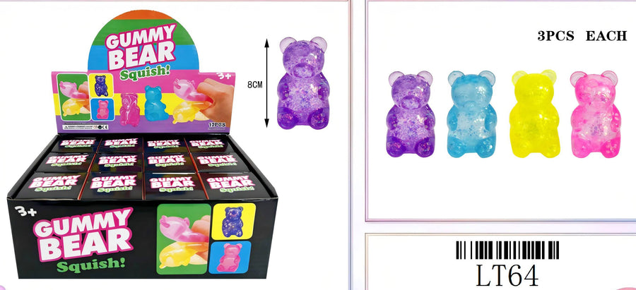 Glitter Gummy Bear Squish