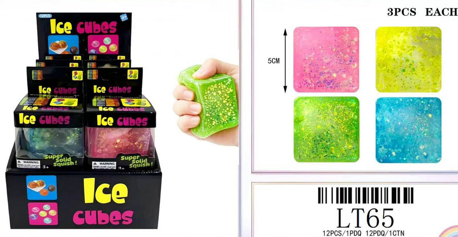 Glitter Ice Cubes Squish