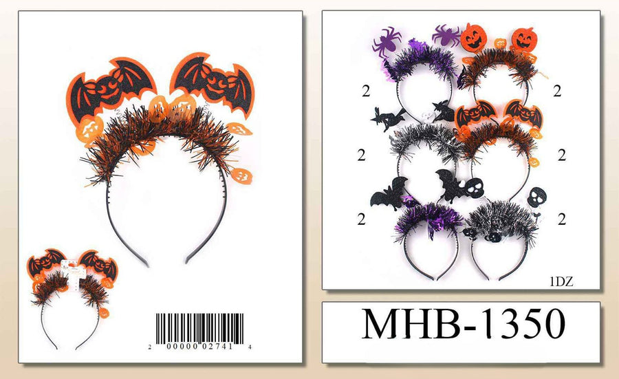 Halloween Tinsel Spring Headband